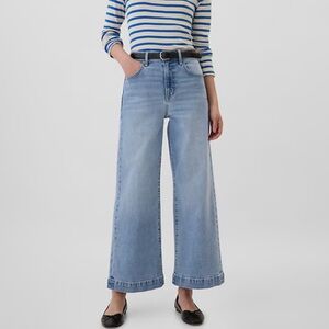 LAST DAY Gap High Rise Wide Leg Crop Jeans